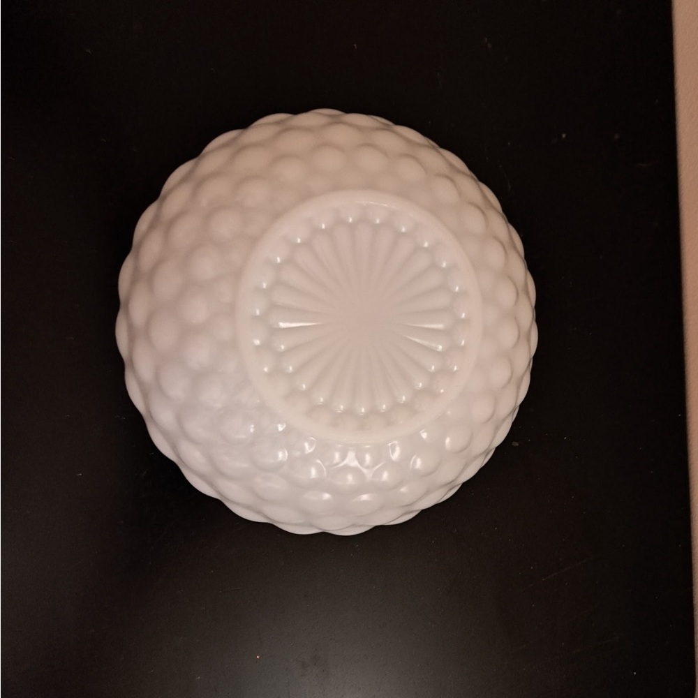 White Textured Bowl